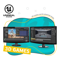 Unreal Engine 4. Игровой движок - КИБЕРшкола программирования для детей, компьютерные курсы для школьников, начинающих и подростков - KIBERone г. Рязанский