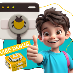 Тестирование & Vibe Debug. Охотники за багами - КИБЕРшкола программирования для детей, компьютерные курсы для школьников, начинающих и подростков - KIBERone г. Рязанский