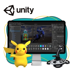 Мир игр на Unity 2D на популярном движке + AI-помощники - КИБЕРшкола программирования для детей, компьютерные курсы для школьников, начинающих и подростков - KIBERone г. Рязанский