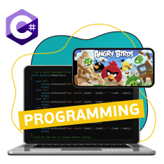 Программирование на C#. Удивительный мир 2D-игр - КИБЕРшкола программирования для детей, компьютерные курсы для школьников, начинающих и подростков - KIBERone г. Рязанский
