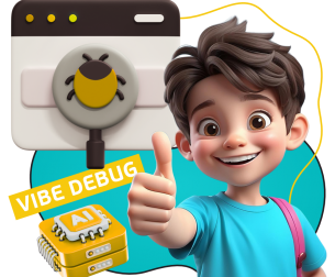 Тестирование & Vibe Debug. Охотники за багами - КИБЕРшкола программирования для детей, компьютерные курсы для школьников, начинающих и подростков - KIBERone г. Рязанский