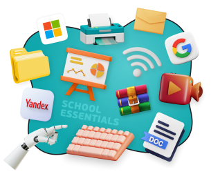 Цифровая база для школьника - КИБЕРшкола программирования для детей, компьютерные курсы для школьников, начинающих и подростков - KIBERone г. Рязанский